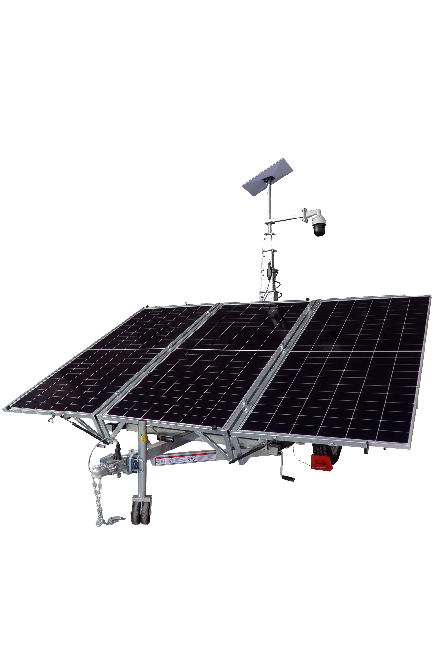 Torre solar CCTV para vigilancia autónoma en terreno industrial